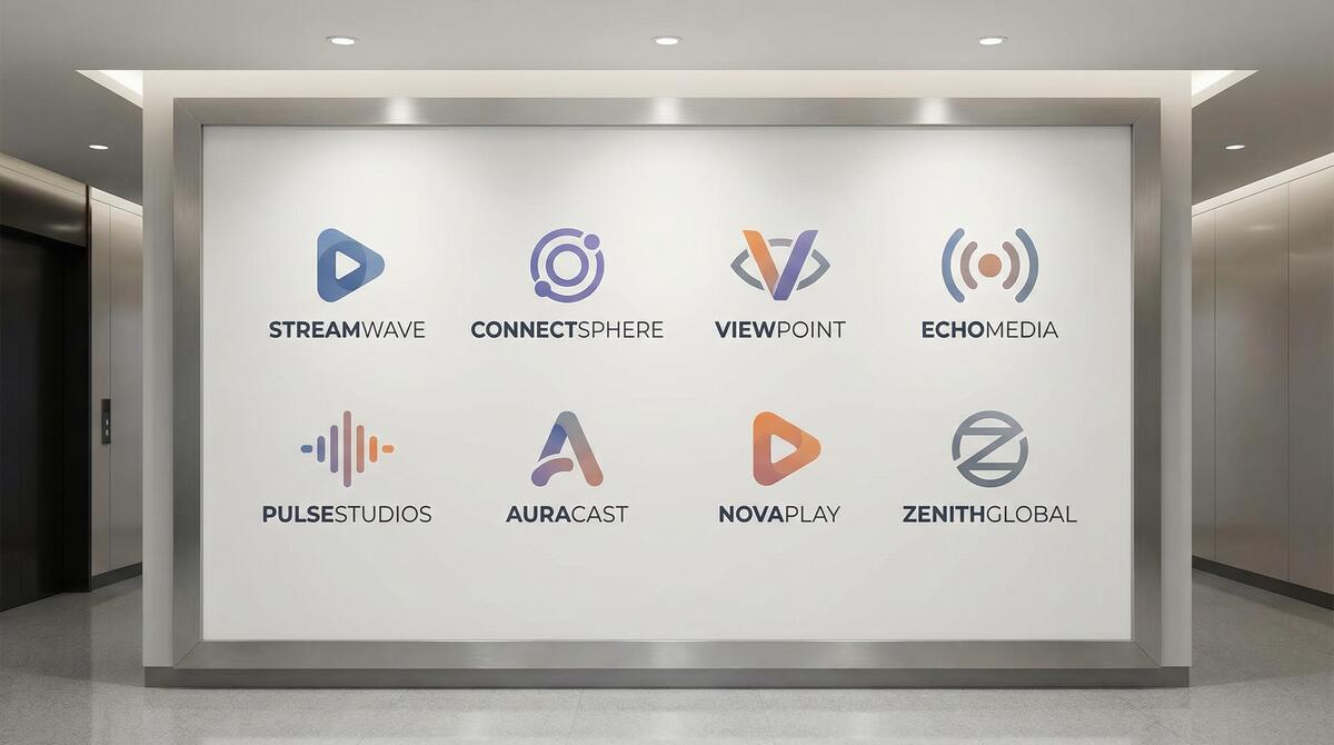 蘑菇视频合作品牌Logo墙